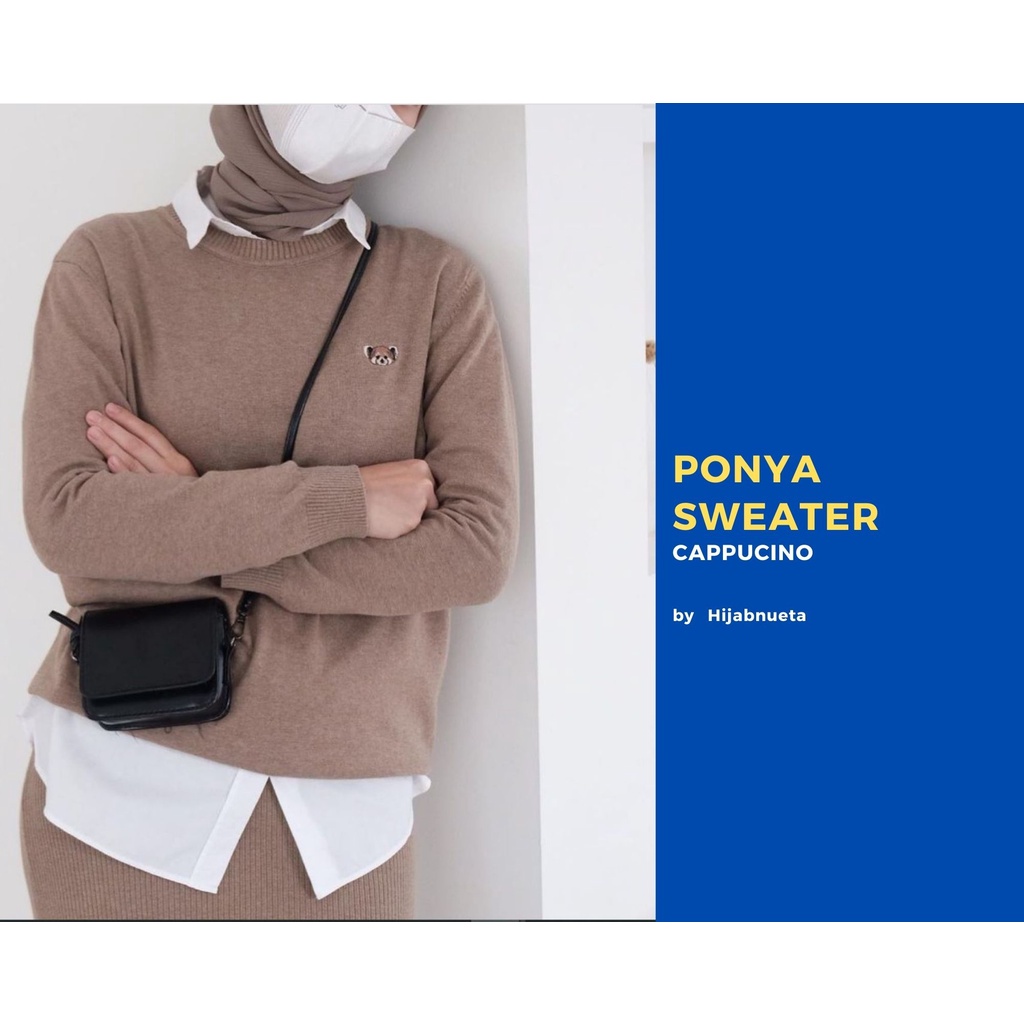 Ponya Sweater Cappucino by HijabNueta
