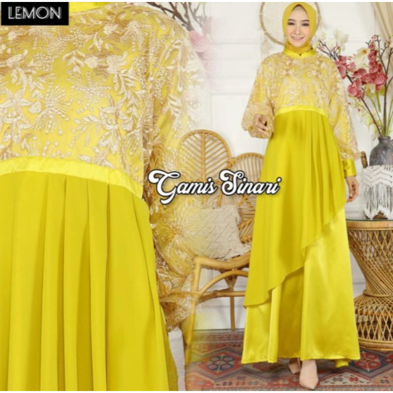 GAMIS SINARI / GAMIS MODEL TERBARU / GAMIS WANITA TERBARU/ GAMIS WANITA MURAH / BAJU KONDANGAN/ BJU 