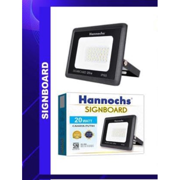 Hannochs Signboard LED Flood Light 20w Lampu Sorot