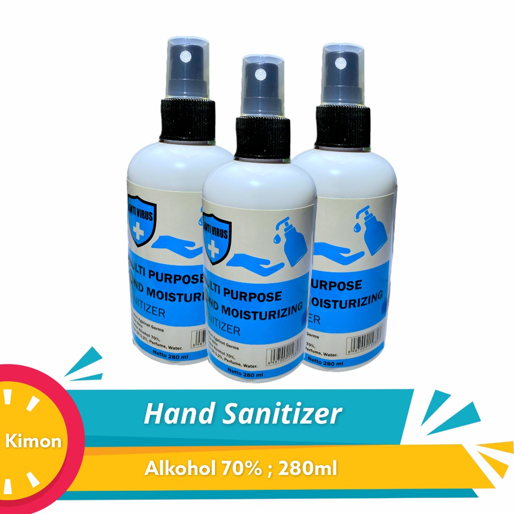 HAND SANITIZER SPRAY 280 ML CAIR PEMBERSIH TANGAN ANTISEPTIK WANGI BPOM