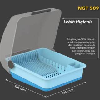  Rak  Piring  Nampan Plus Tutup Nagata  Dish Drainer 1 Susun 