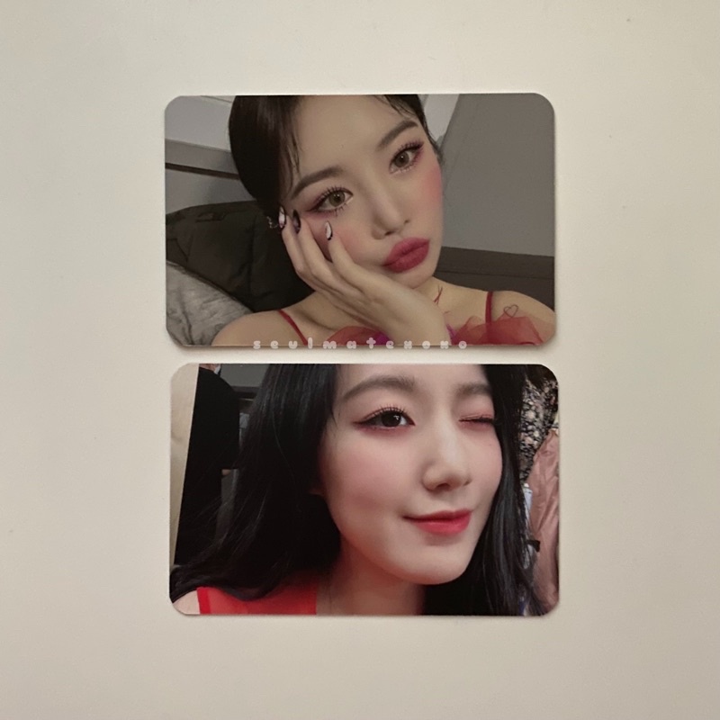 (G)I-DLE I Burn Soojin & Shuhua Photocard - fire ver