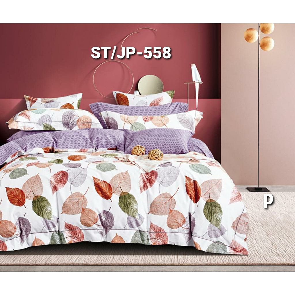 SPREI KATUN JEPANG PREMIUM MOTIF BUNGA, DAUN, KARTUN, DLL