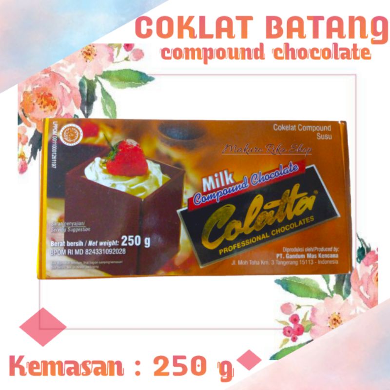 

Coklat batang Colatta MILK 250g / Compound chocolate colatta Milk / colata susu