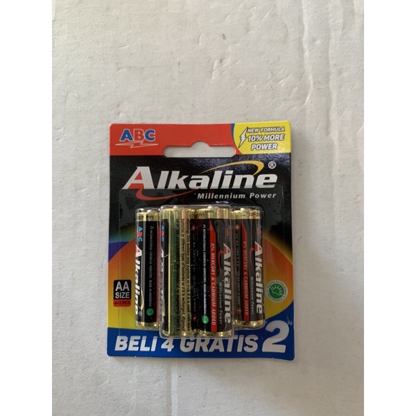 Baterai Alkaline AA isi 6