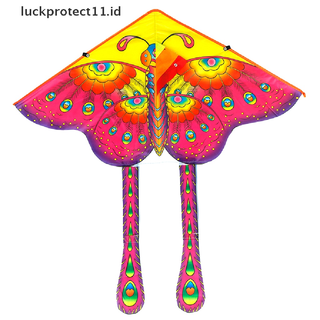 (Luckprotect11.Id 1Set 90x50cm Layangan Terbang Flying Kite Olahraga Outdoor Flying Kite Dengan