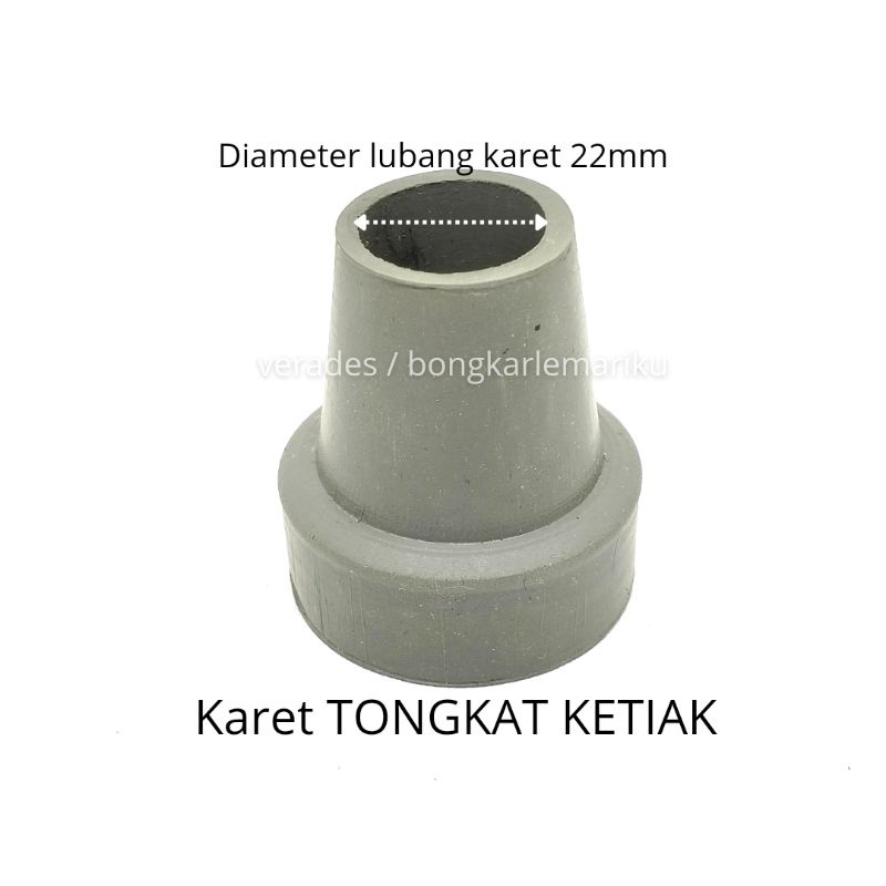 Karet Kaki Tongkat Ketiak Diameter 22 mm Kruk