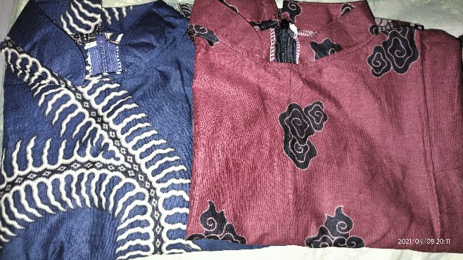 Baju Tunik Batik Fashion Atasan Tunik Cewek Kantor Outer Solo Td 228