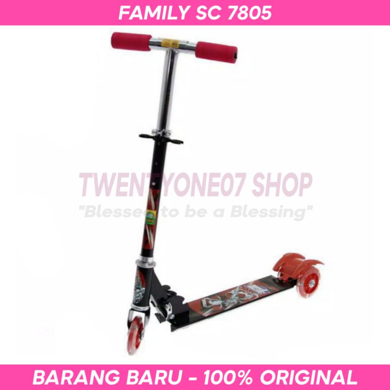 Scooter Sekuter Skuter Anak Roda 3 Tiga Family SC 7805 Special Edition Justice League