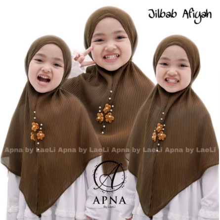 Jilbab Anak Murah Bahan Plisket Model Afiyah (BISA COD) / Jilbab anak plisket ornamen bunga lucu bag