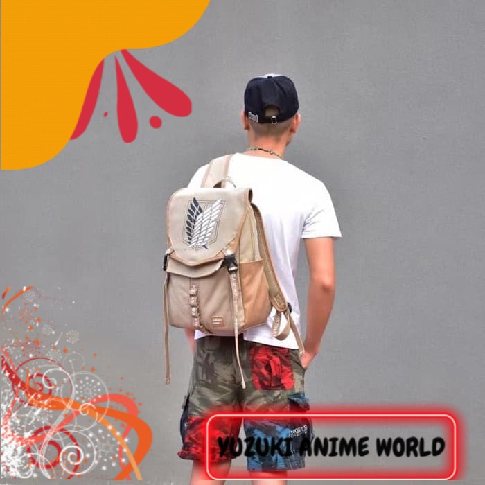 TAS RANSEL ANIME CANVAS BACKPACK SNK ATTACK ON TITAN