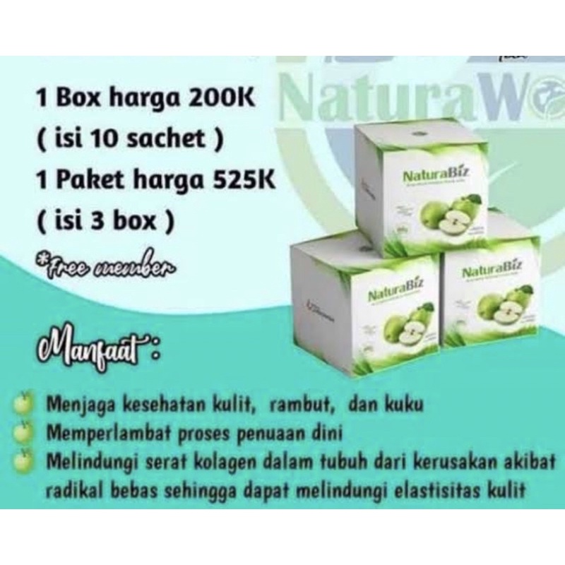 

NATURABIZ Minuman serbuk rasa apel