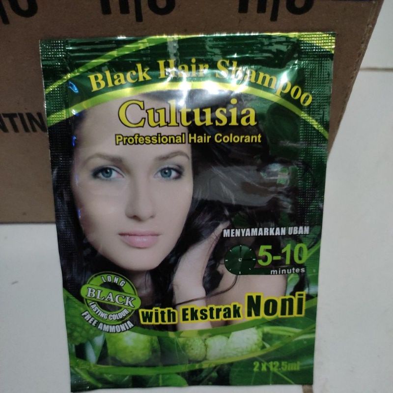 CULTUSIA BLACK HAIR SHAMPOO MENYAMARKAN UBAN.