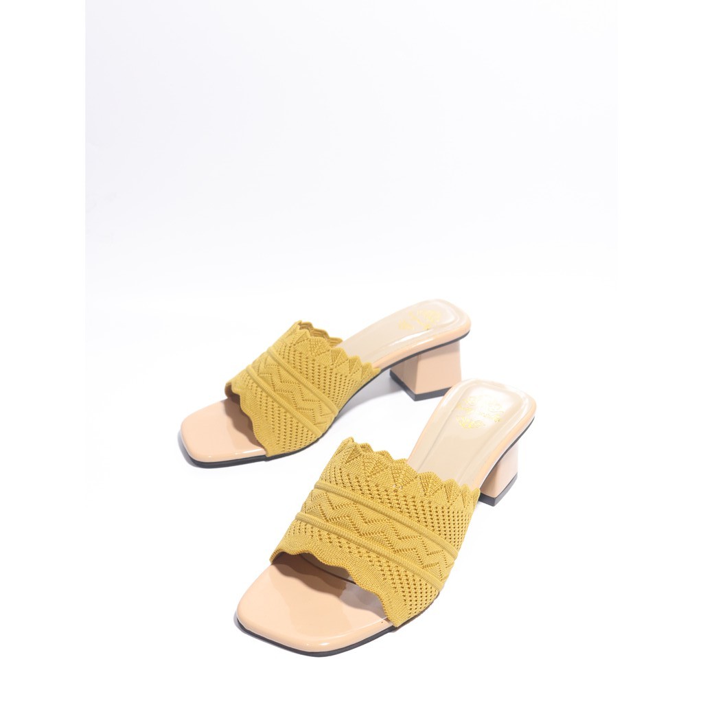 Sandal Hak Tahu Wanita Rajut Import JL05