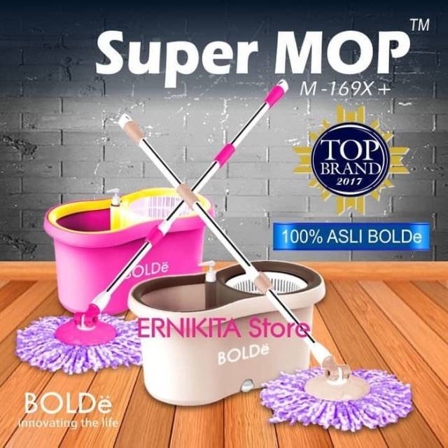 Alat Pel Modern Super Mop Bolde