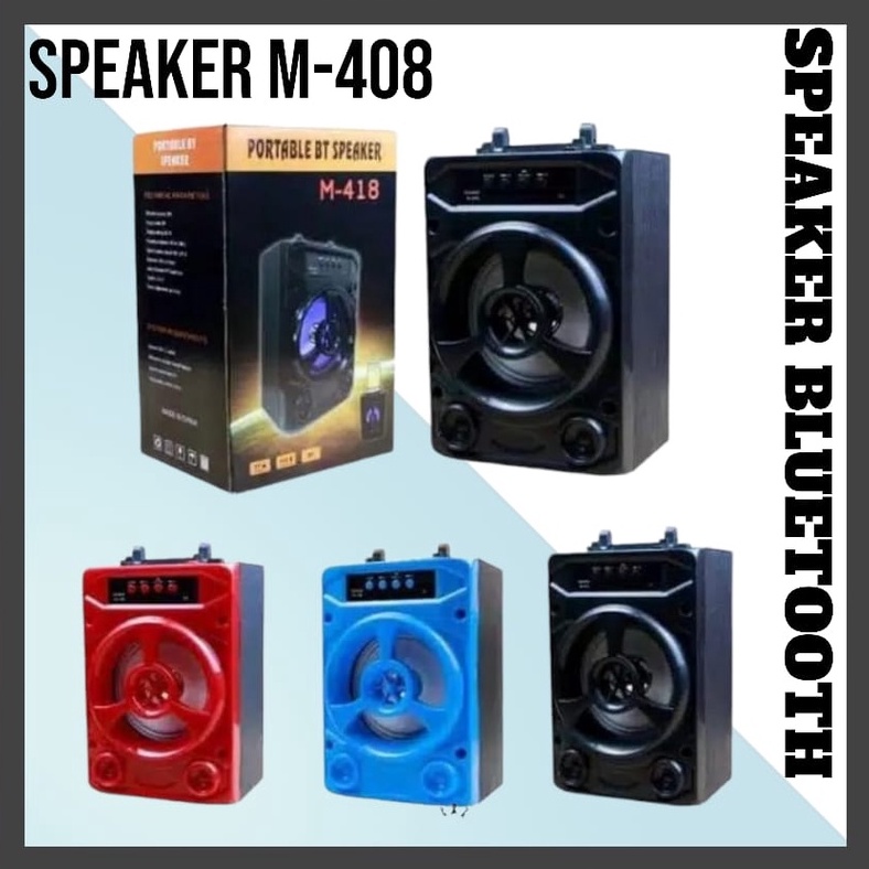 Speaker M418 Bluetooth besar M418 with Standing