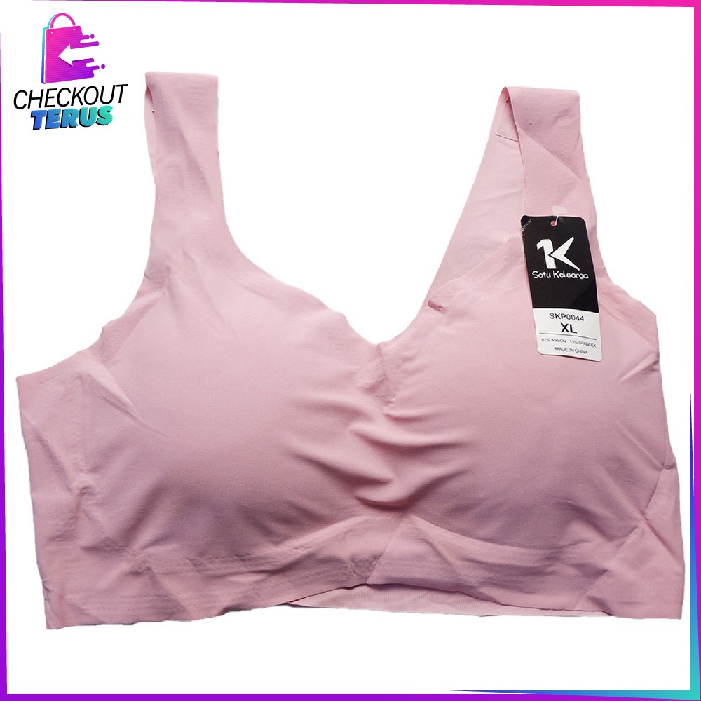 CT P44 Bra Busa Bahan Halus Tanpa Kawat Pakaian Dalam Wanita Elastis Sport Bra Bra Elastis BH Yoga Murah