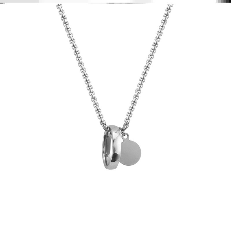 Kalung Rantai 2 Arah Gaya hip hop Untuk Wanita