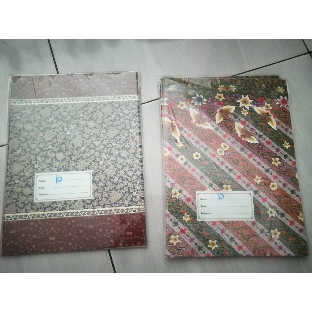 Jual Sampul Buku Boxy Dan Quarto Motif Batik Sampul Buku Batik