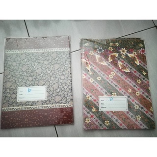 Jual Sampul Buku Boxy dan Quarto Motif Batik / Sampul Buku Batik