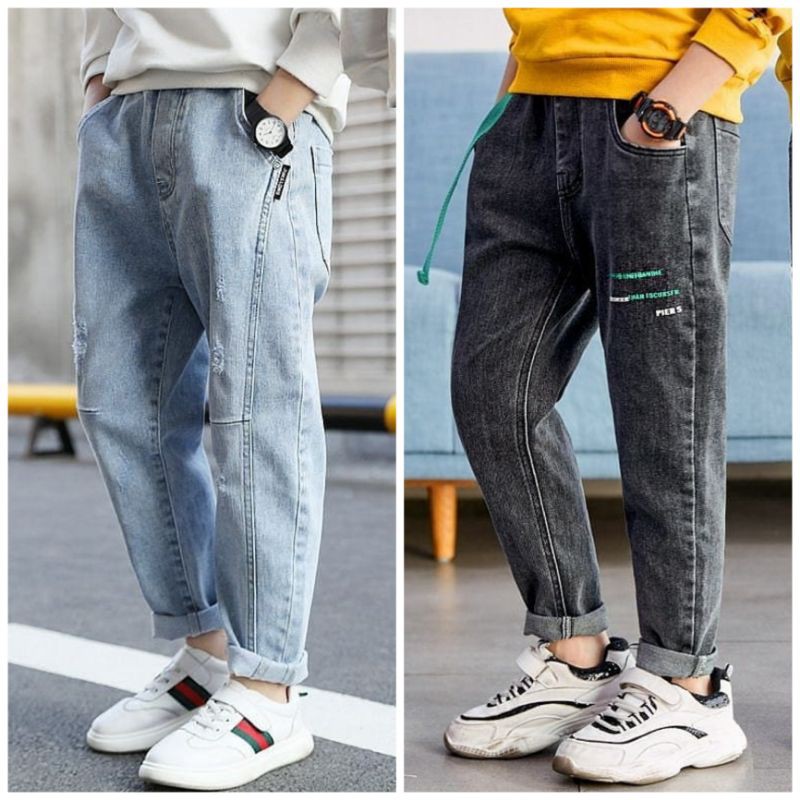 CELANA JEANS ANAK LAKI-LAKI IMPORT BIRU / HITAM