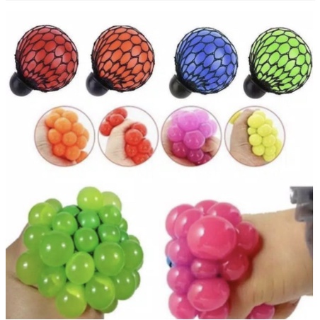 squishy  jaring / Anggur Pencet / Stress Ball / Squishy Grape / squishy jaring / mainan stress ball 