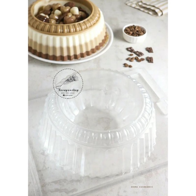 Cetakan Puding Unique Round / Cetakan Puding Bulat Tan See Fong / Cetakan Puding Plastik