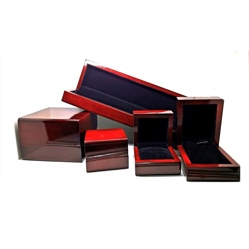 Kotak Perhiasan Kayu Mewah / Jewelry Box / Cincin Kawin, Liontin, Anting, Kalung Koye Tempat Jewelry Murah Cocok Untuk Gift / Hadiah, Lamaran, Mahar Pernikahan, Hantaran Tunangan, Seserahan Pernikahan