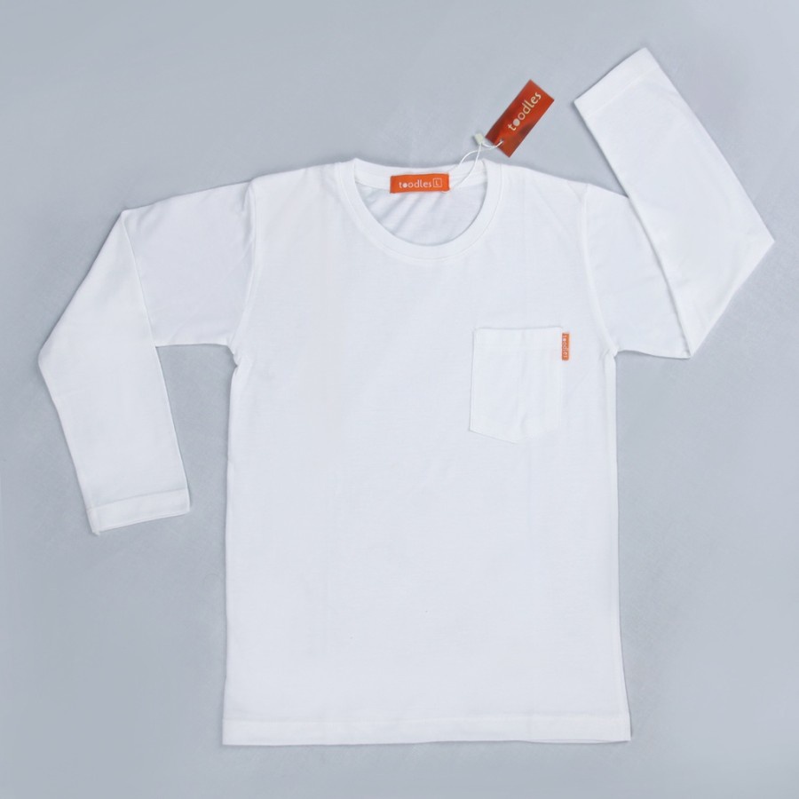 TOODLES Kaos Polos Tangan Panjang Anak Cotton Bamboo Kantong Toodles Anak