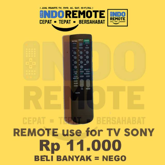 Remote TV Sony