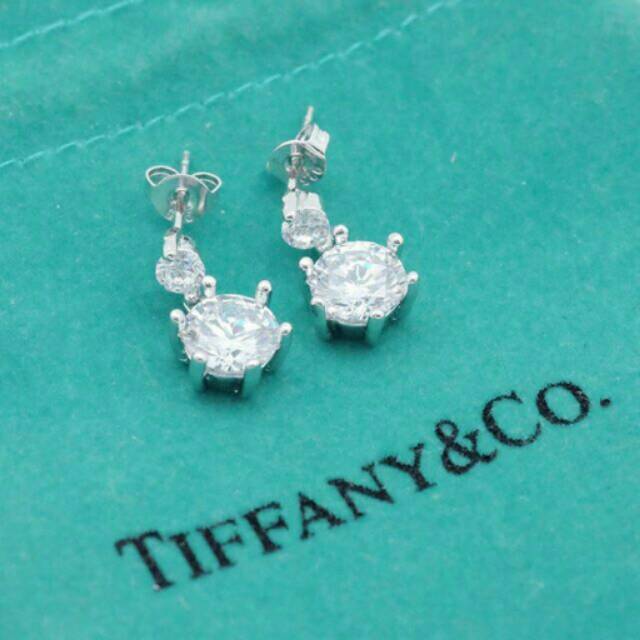 Anting 443 Silver FREE POUCH tiffany and co Silver