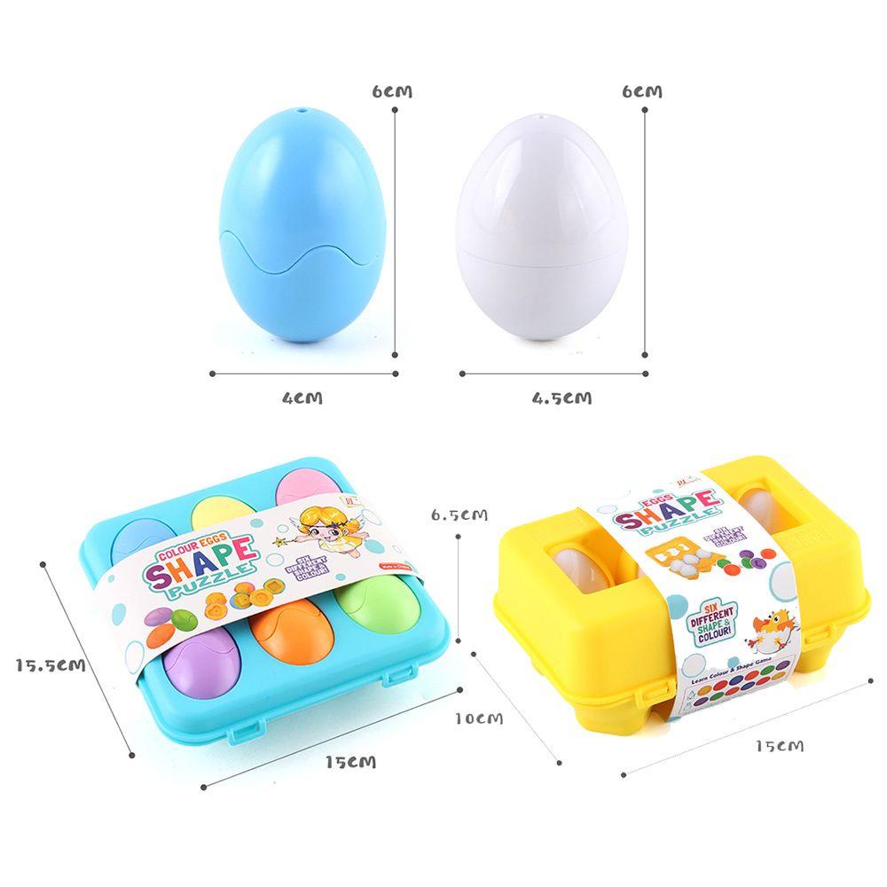 Needway Mainan Edukasi Belajar 3D 6pcs 1kotak Hadiah Bayi Edukasi Balita Belajar Dini Smart Puzzle Toy