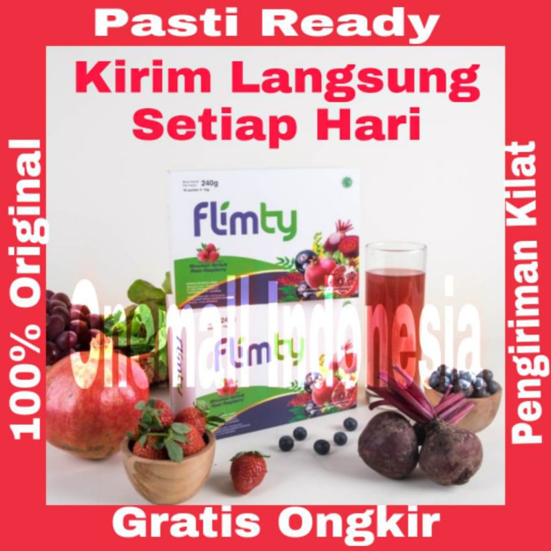 Flimty 1 Sachet Minuman Fiber Herbal Pelangsing Penurun Berat Badan