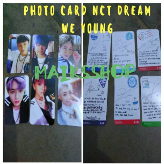 NCT Dream We Young Photocard Kpop