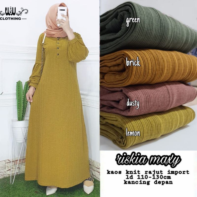 riskia maxy  / zera maxy gamis kaos zara