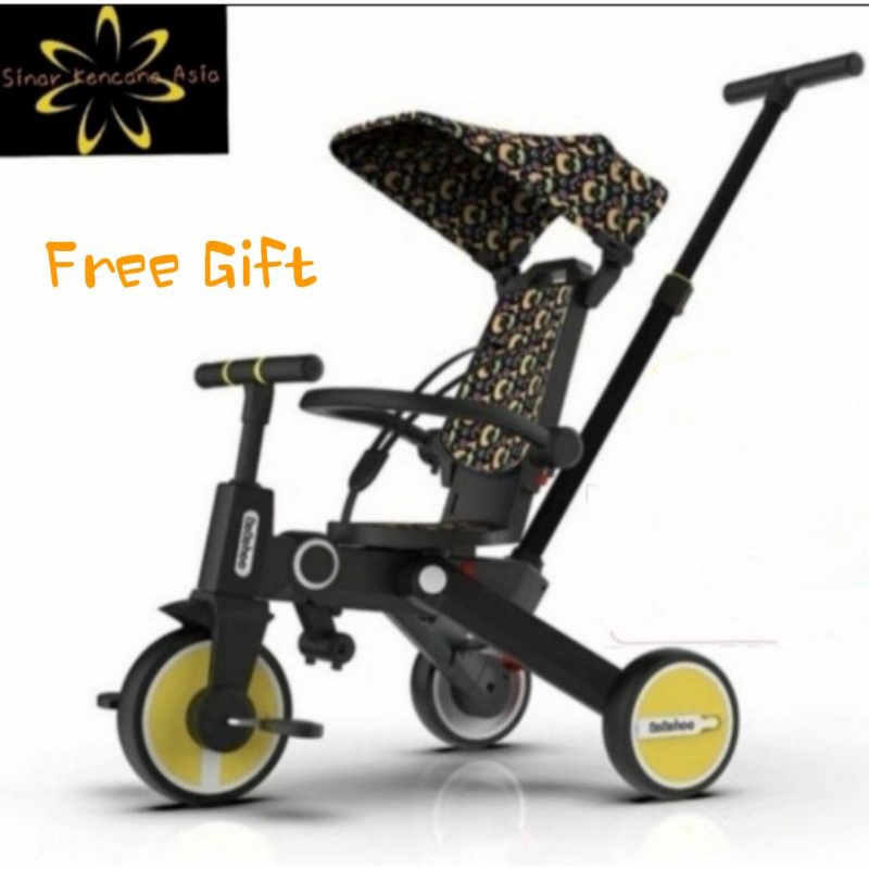 (Model Terbaru)Stroller Bebehoo Generasi2 7 in 1 Sepeda Roda Tiga  Lipat/Folding Trike Bayi