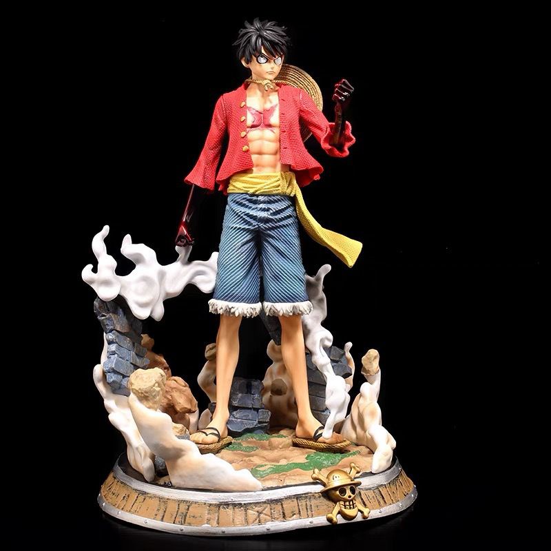 figure GK Luffy action figure Luffy resin GK Luffy haki attack super effect Luffy thousand sunny goi