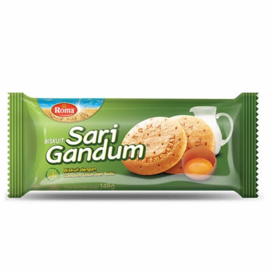 

ROMA BISKUIT SARI GANDUM 149 GRAM