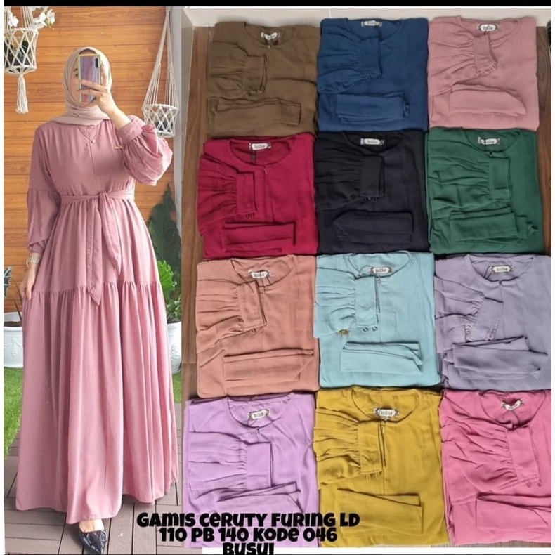 DRESS FRILLA COLLECTION // GAMIS CERUTY FURING