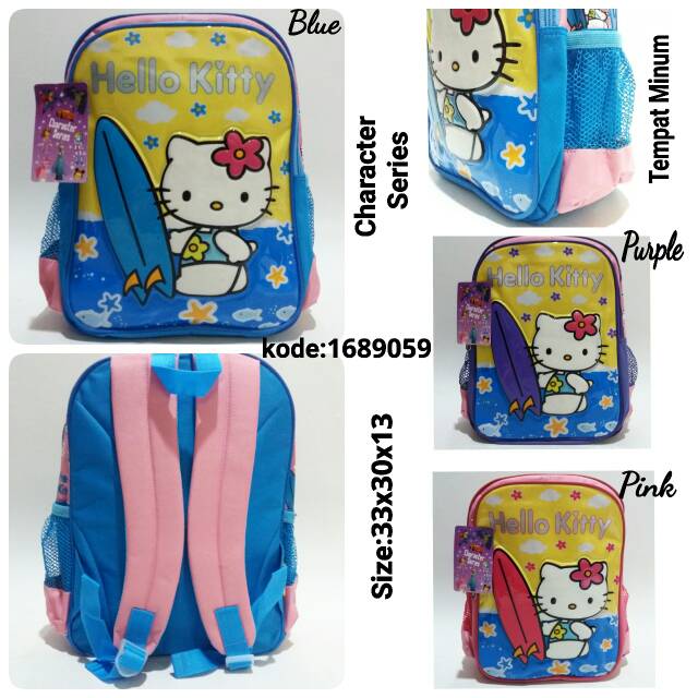 Tas sekolah ransel backpack anak cewe hello kitty CS1689059 murah