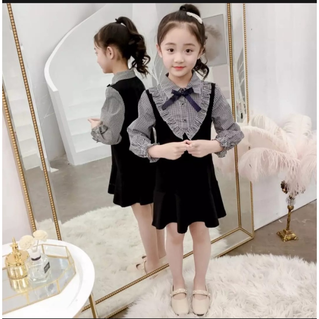 INV - DRESS ANAK KOREA REGINE /  TERBARU / UMUR 5-7 TAHUN/KOREA/BANGKOK