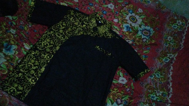 Atasan Batik Pria Modern Kombinasi Batik Seno Kenongo Padi Risna Batik Hrb026 Batik Ipnu-ippnu Mlxl