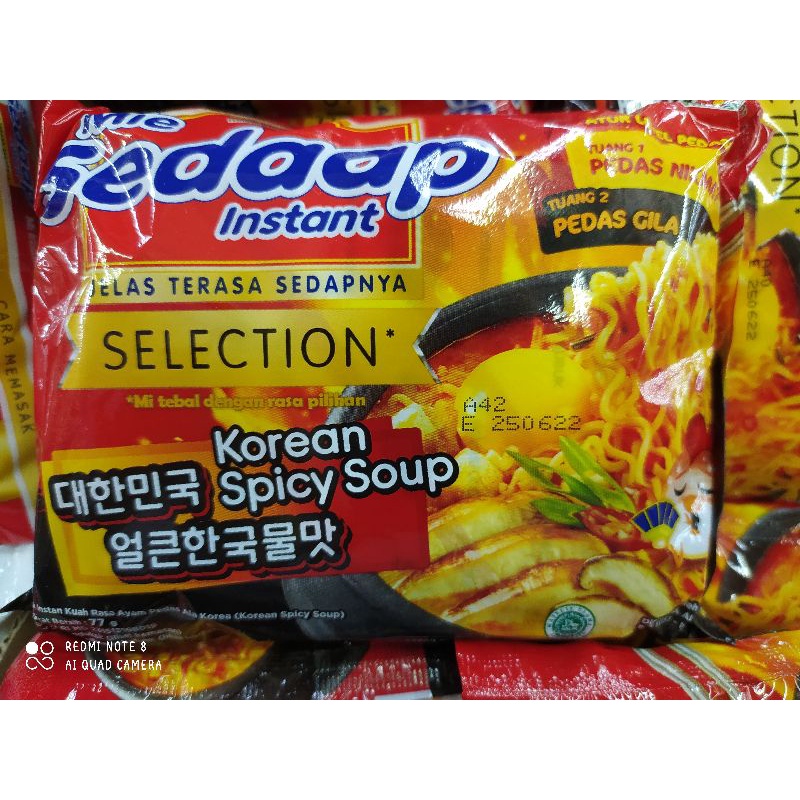 

Mie Sedap Instan Korean Spicy Soup 77 gram