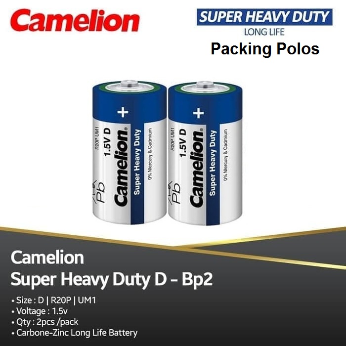 Baterai Camelion Super Heavy Duty Size D Besar isi 2pcs