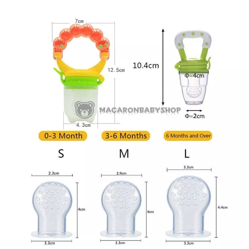 Empeng buah bayi/empeng buah baby/empeng buah dan sayur/empeng buah gigitan bayi empeng buah ukuran-7