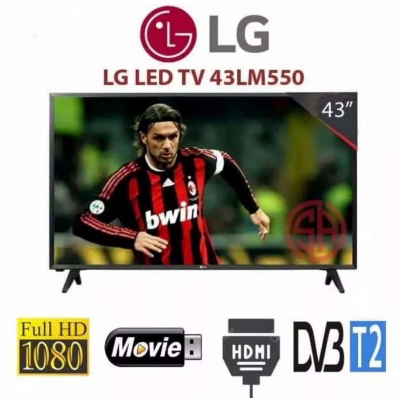 LG LED TV 43 INCH 43LM550 FULL HD DIGITAL USB HDMI - 43LM550BPTA