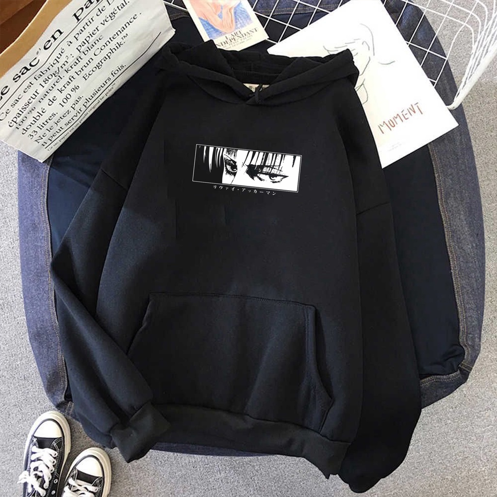 HOODIE ANIME PREMIUM ATTACK ON TITAN/LEVI ACKERMAN MATA