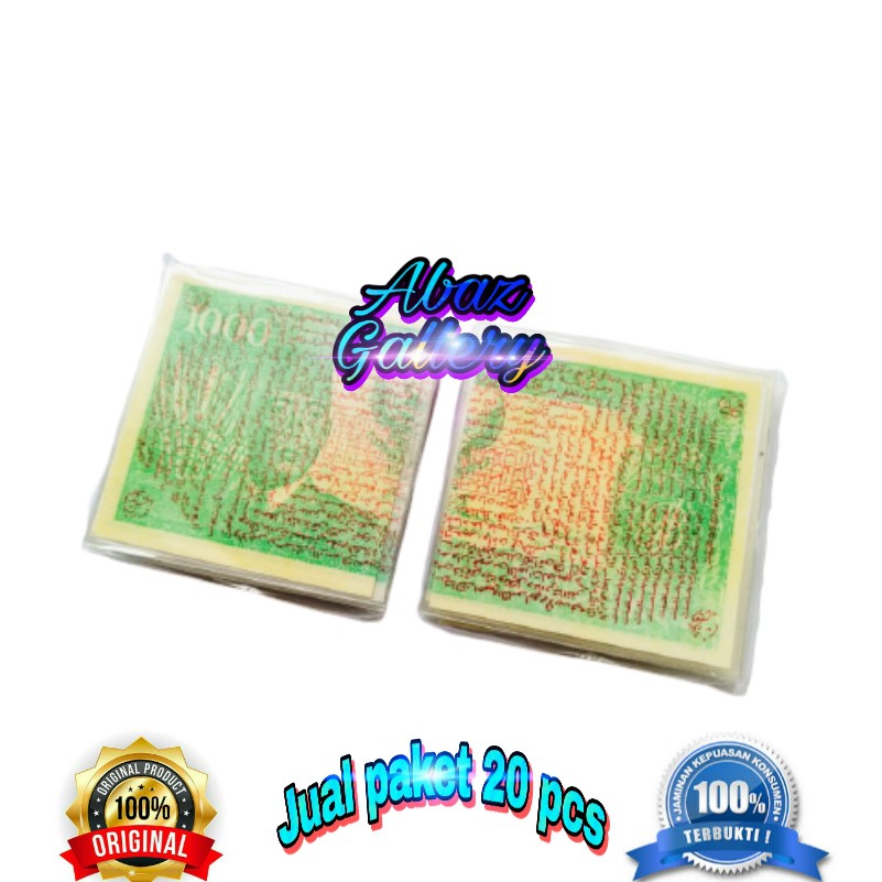 

Paket grosir 20 pcs uang sukarno lipat laminating