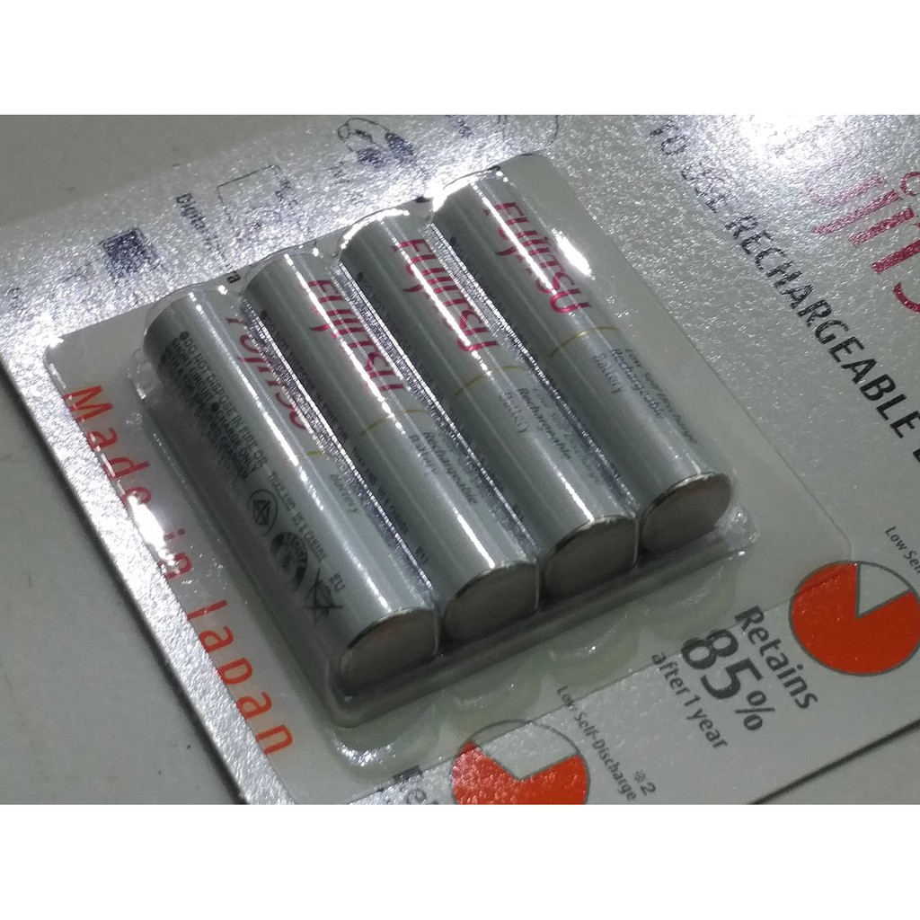 Baterai / Battery Fujitsu 4 Pcs AAA 750mAh (Made In Japan)