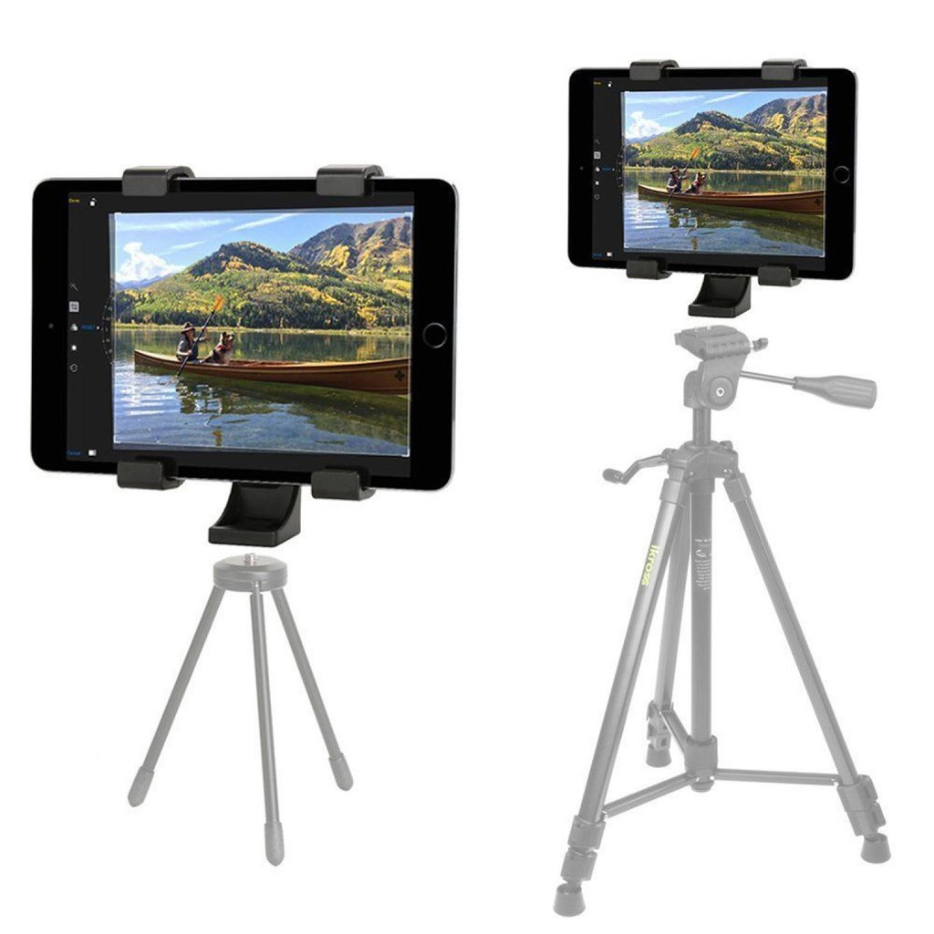 Universal Tablet Holder Mount 1/4 Screw Bracket Tripod iPad Murah Tripot Tablet Smartphone Terlaris